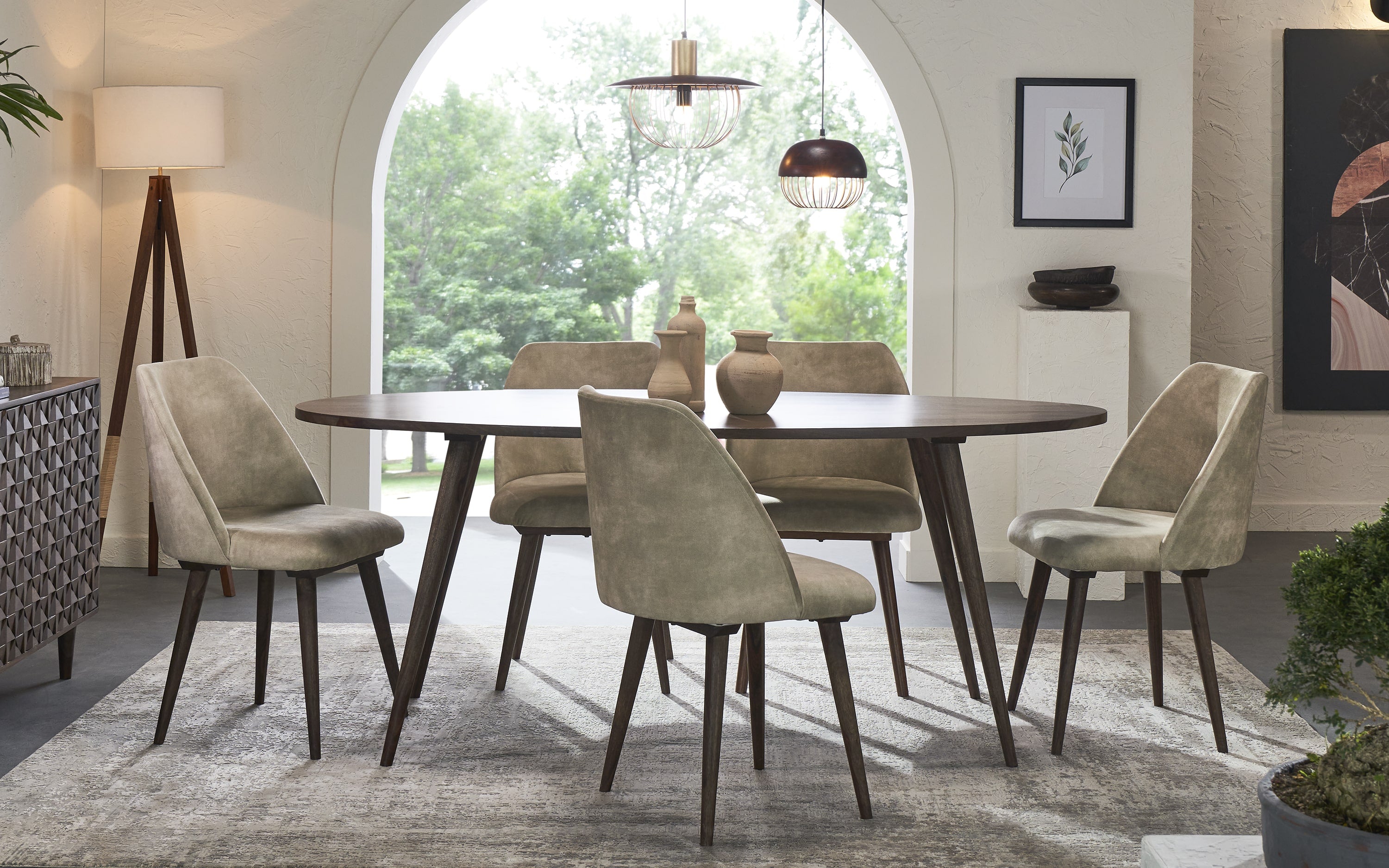Round dining table set cheap