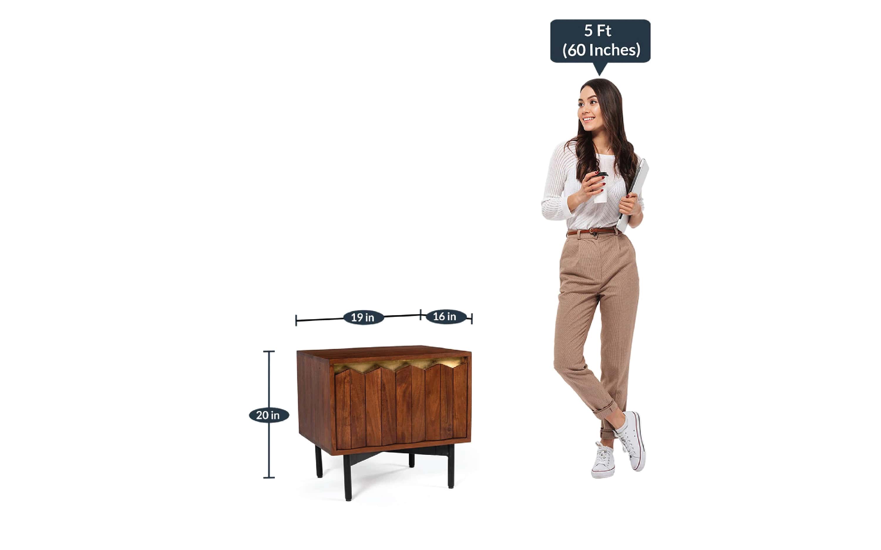 Kites Bedside Table - Orange Tree Home Pvt. Ltd.