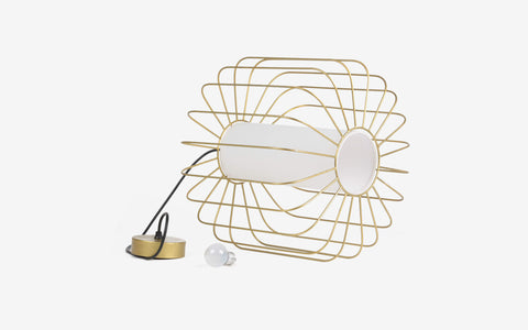 Merriam Hanging Lamp Gold - Orange Tree Home Pvt. Ltd.