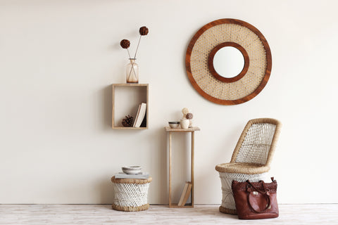 Tessere Round Wall Mirror - Orange Tree Home Pvt. Ltd.